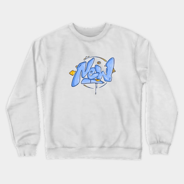 New graffiti Crewneck Sweatshirt by MKHKKNNN